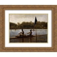 thumbnail image 1 of Thomas Eakins 2x Matted 24x20 Gold Ornate Framed Art Print 'The Biglin Brothers Turning the Stake Boat', 1 of 2
