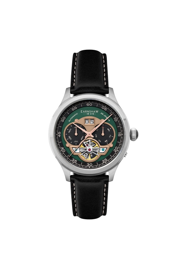 Baron Stainless Steel 43mm Automatic Wristwatch ES-8187-07