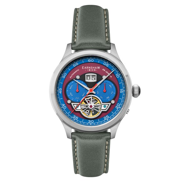 Baron Stainless Steel 43mm Automatic Wristwatch ES-8187-08