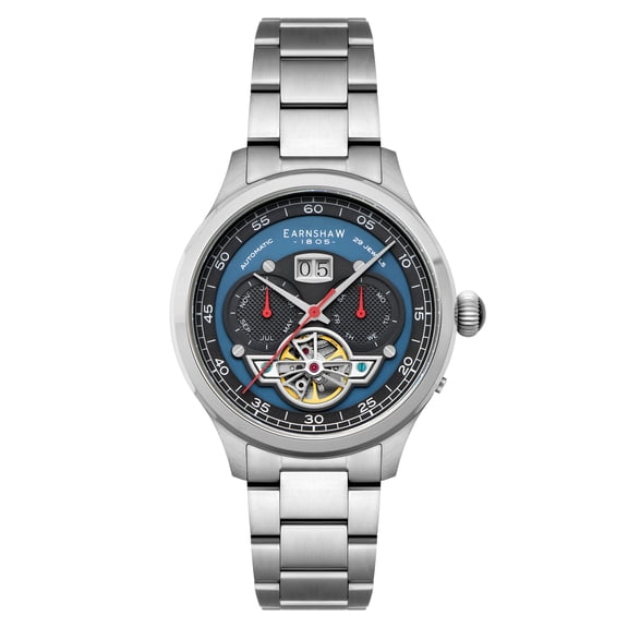 Thomas Earnshaw Baron Stainless Steel 43mm Automatic Wristwatch ES-8187-44