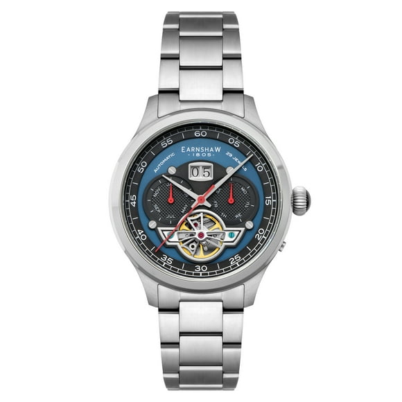 Baron Stainless Steel 43mm Automatic Wristwatch ES-8187-44