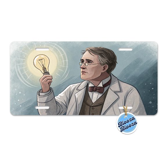 Thomas Edison American Inventor Metal Novelty License Plate