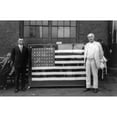 thumbnail image 1 of Thomas Edison. Namerican Inventor. Photographed Standing Next To A Flag Presented To Him For The Forty-Third, 1 of 3