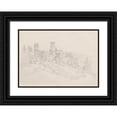 thumbnail image 1 of Thomas Ender 14x11 Black Ornate Wood Framed Double Matted Museum Art Print Titled: Burg Kollmitz, 1 of 5