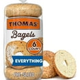 thumbnail image 1 of Thomas' Everything Bagels, 6 count, Soft Pre-sliced Bagels, 20 oz Bag (Pack of 9), 1 of 3