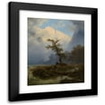 thumbnail image 1 of Thomas Fearnley 15x18 Black Modern Framed Museum Art Print Titled - Duck-Shooting an Autum Morning by Konigssee (1835), 1 of 5