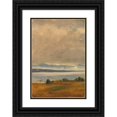 thumbnail image 1 of Thomas Fearnley 18x24 Black Ornate Framed Double Matted Museum Art Print Titled: Landscape Study (1833), 1 of 5