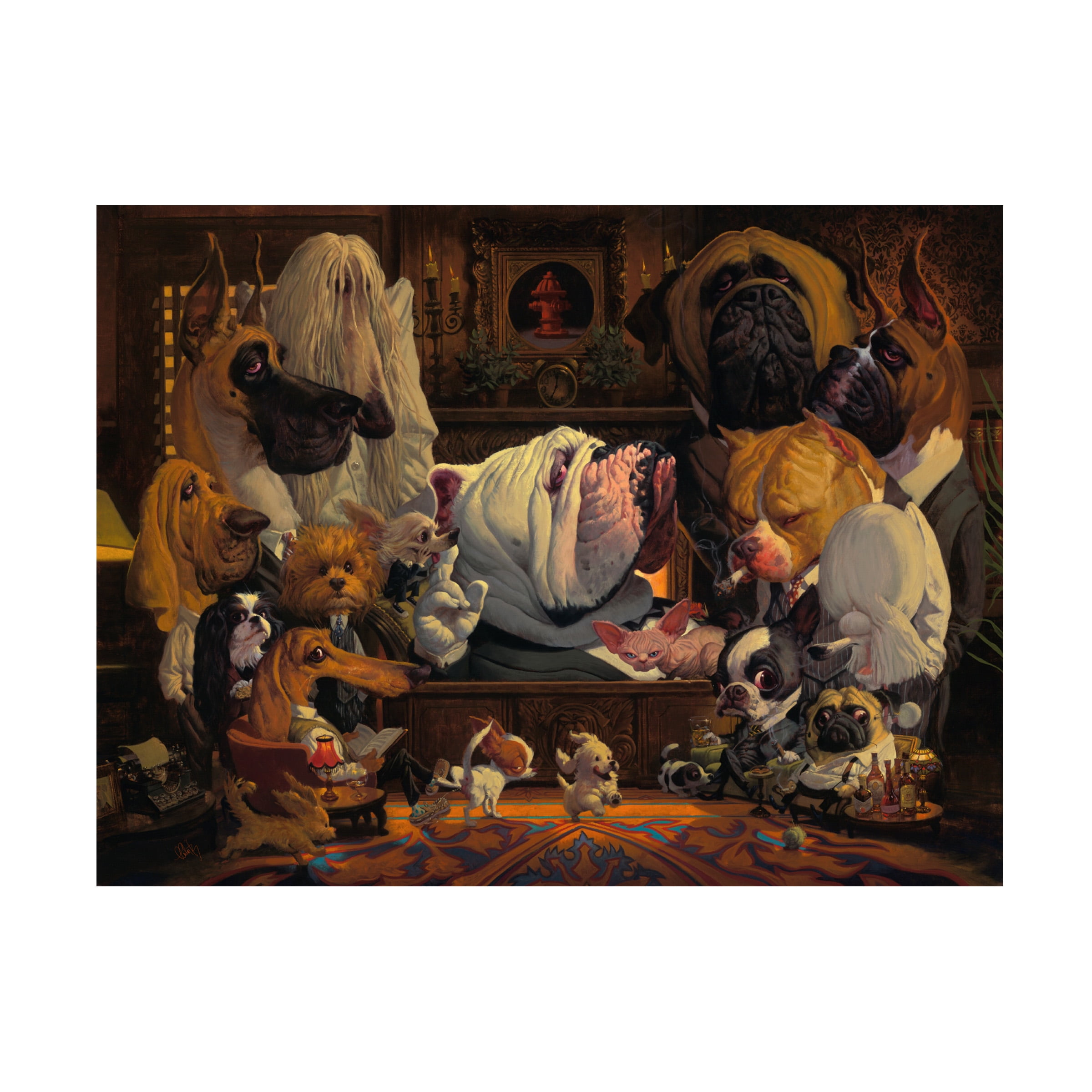 Thomas Fluharty 'DogFather' Canvas Art