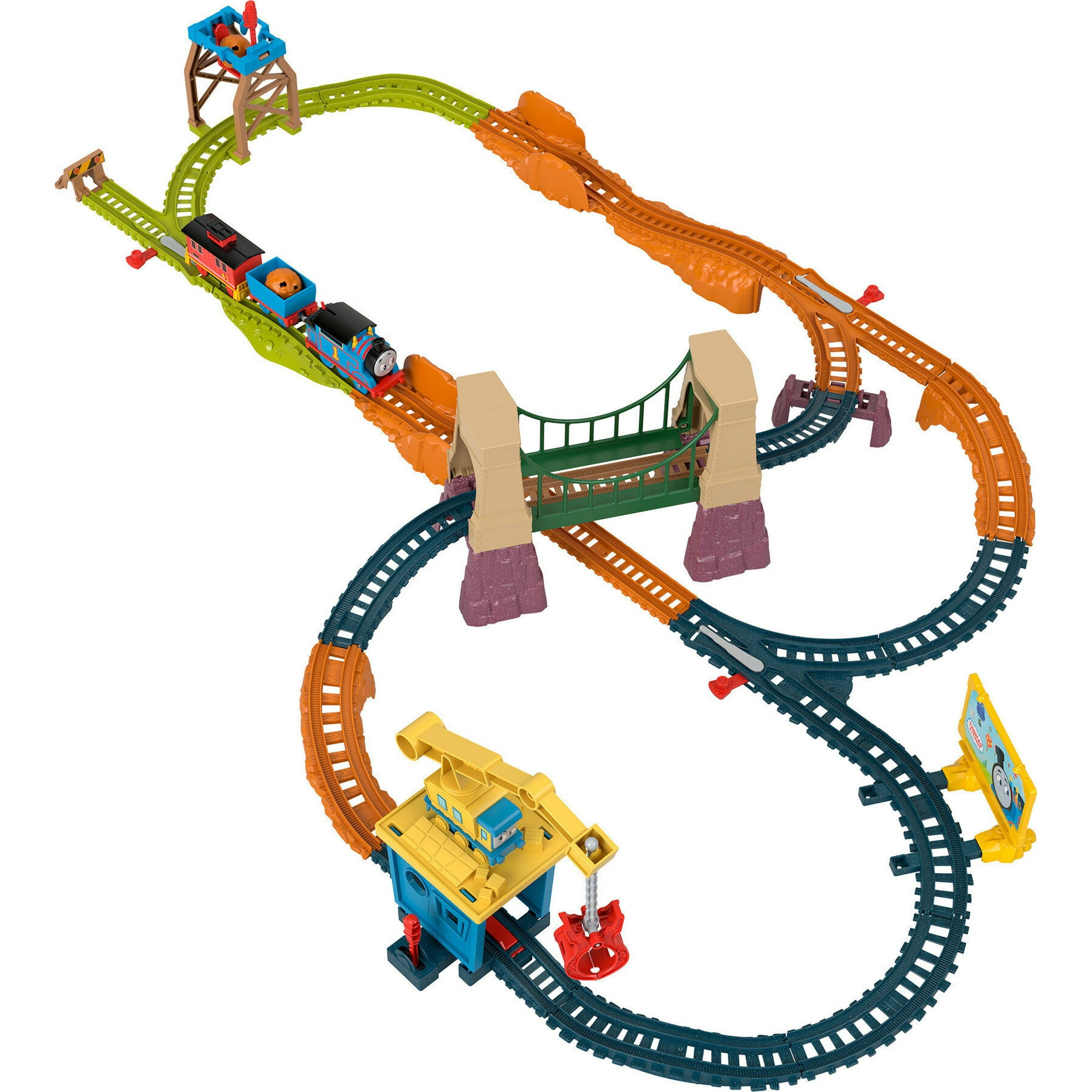 Thomas & Friends A Bridge to Sodor Motorized Toy Train & Track Set, 32 Pieces, Preschool Toys, 52.99 in