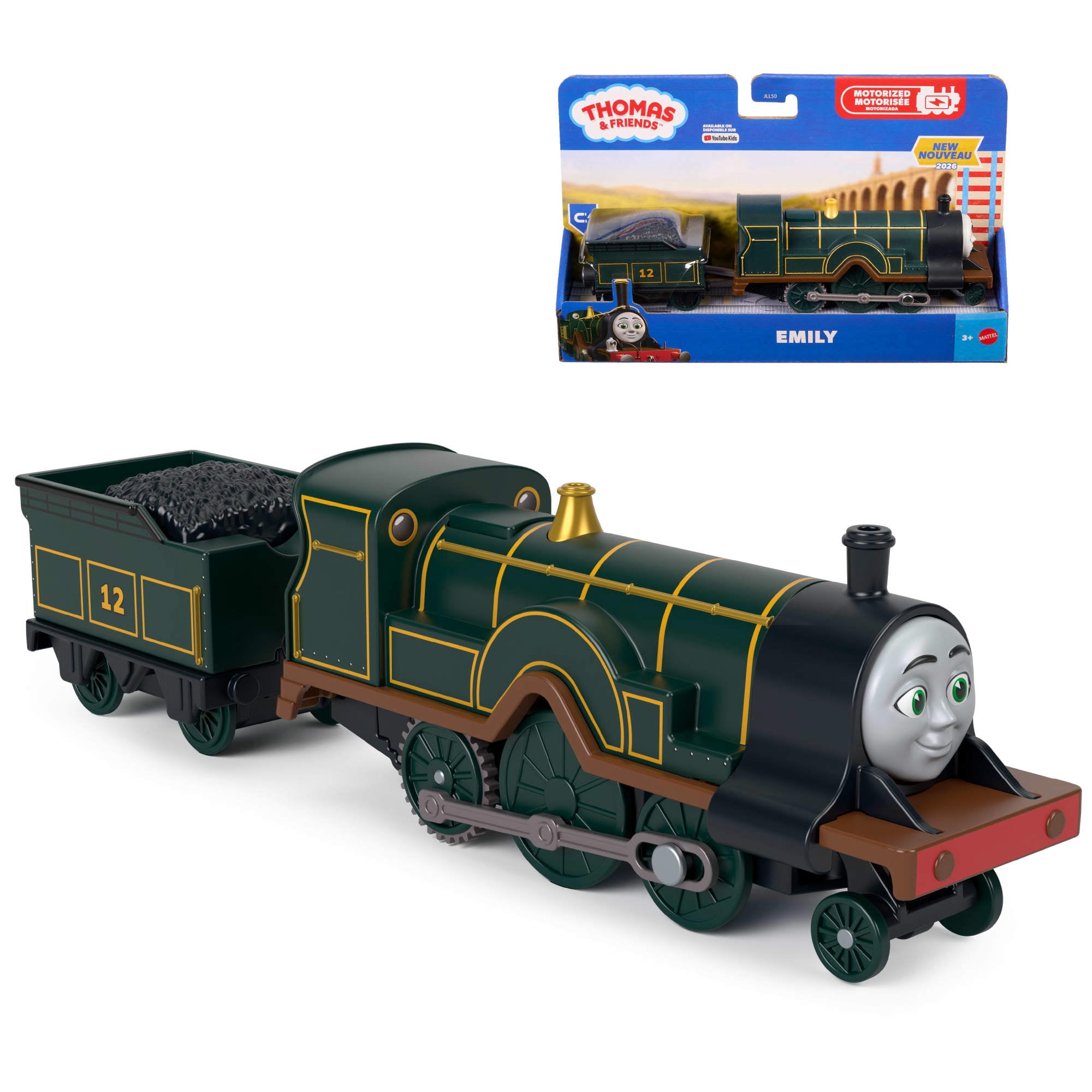 Thomas & Friends by Fisher-Price Motorized Engine, Battery-Powered Toy Train (Styles May Vary)