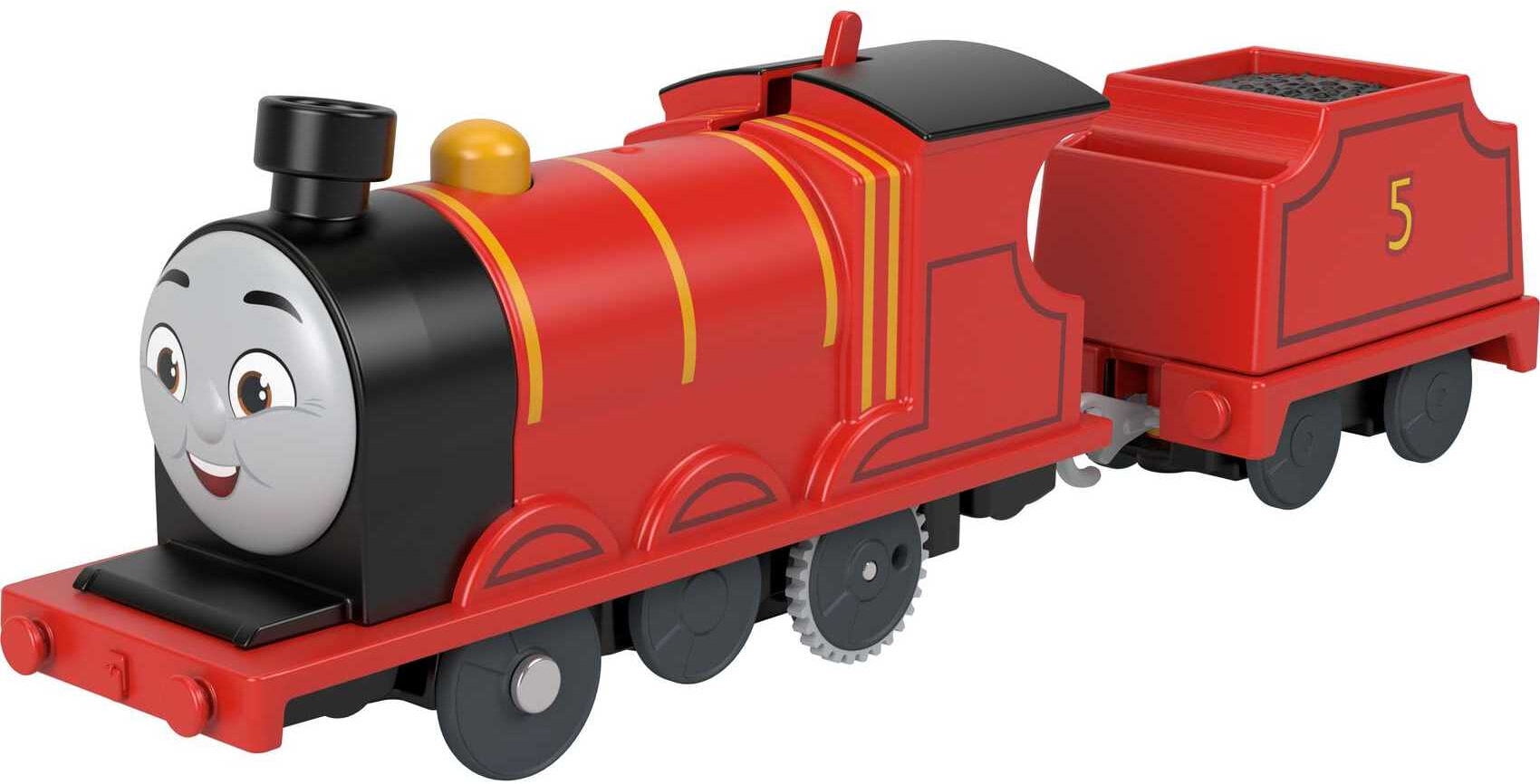 Thomas & Friends James Motorized Toy Train Engine For Preschool Conductors Ages 3 Years & Older