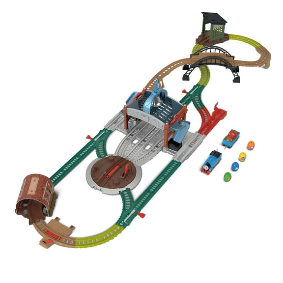 Thomas & Friends Load & Launch Barrel Delivery Set by Fisher-Price & Classic Motorized Toy Train