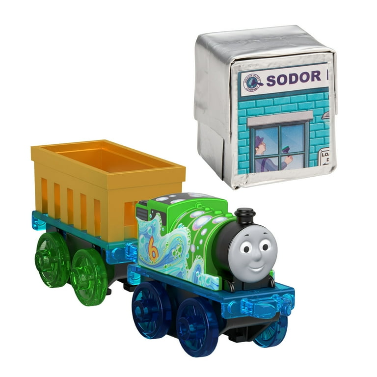 Thomas & Friends MINIS Fizz 'n Go Cargo Surprise Percy & Alien