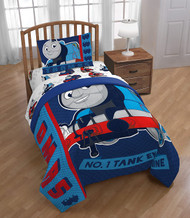 Thomas & Friends Microfiber Comforter, Kids Bedding, Number 1 Engine, TWIN