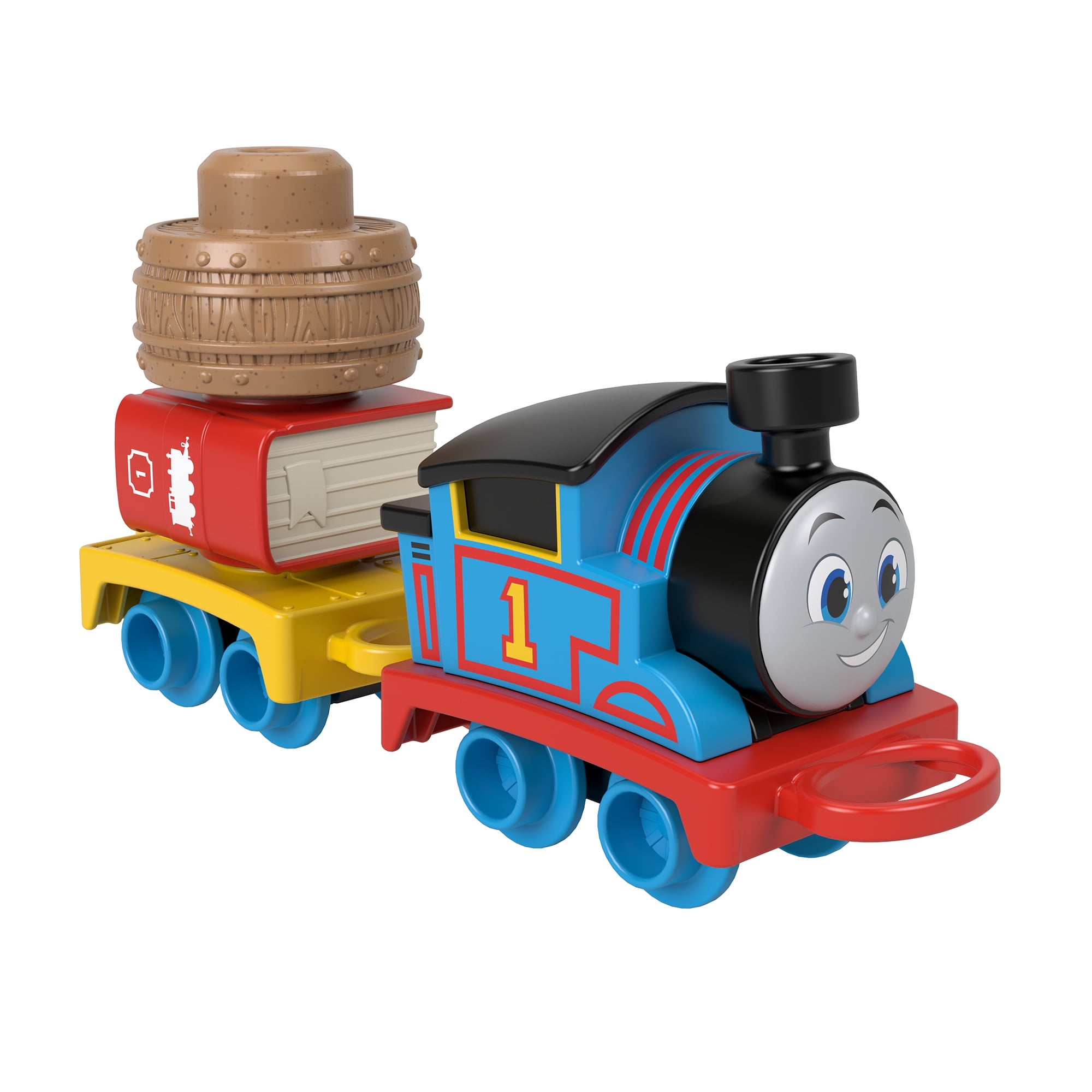 Thomas & Friends My First Thomas Push-Along Toy Train with Stacking Cargo for Toddlers