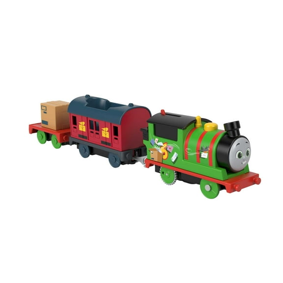 Thomas & Friends Percy Toy Train Play Vehicle, Motorized Engine with Mail Delivery Cargo
