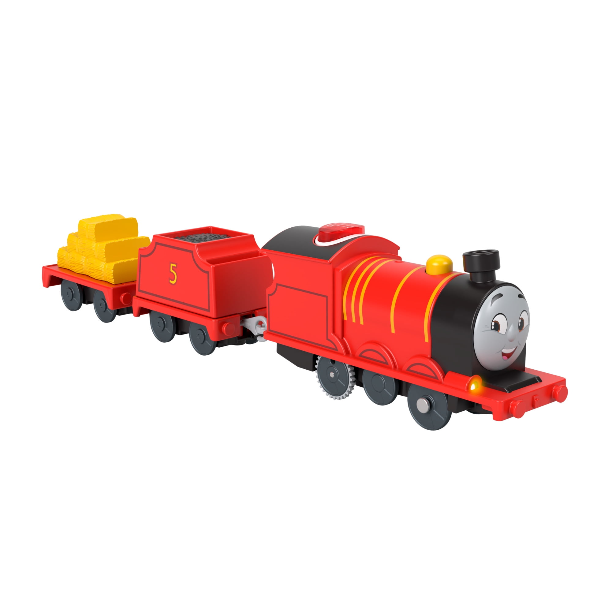 Thomas & Friends Talking James Toy Train Play Vehicle, Motorized Engine with Phrases & Sounds