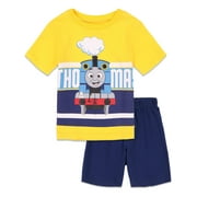 Thomas & Friends Tank Engine Little Boys Graphic T-Shirt and Shorts Outfit Set Yellow 5