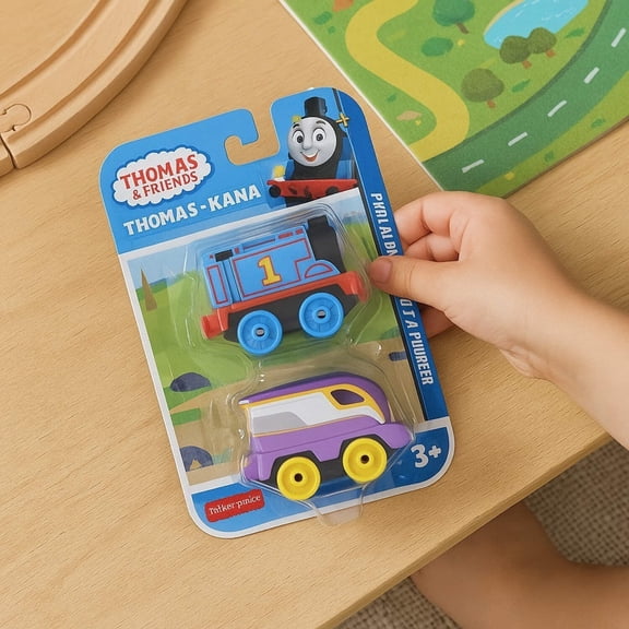 Thomas Friends - Thomas And Kana - Fisher Price Push Along Trains
