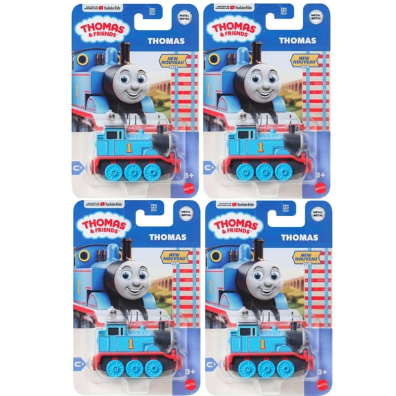Thomas & Friends Thomas Metal Die-Cast Toy Train, Bundle of 4, Age 3+