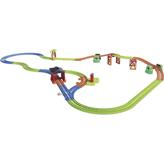 Thomas & Friends Thomas & Nia Cargo Delivery Diecast Toy Train & Track Set, 50 Pieces
