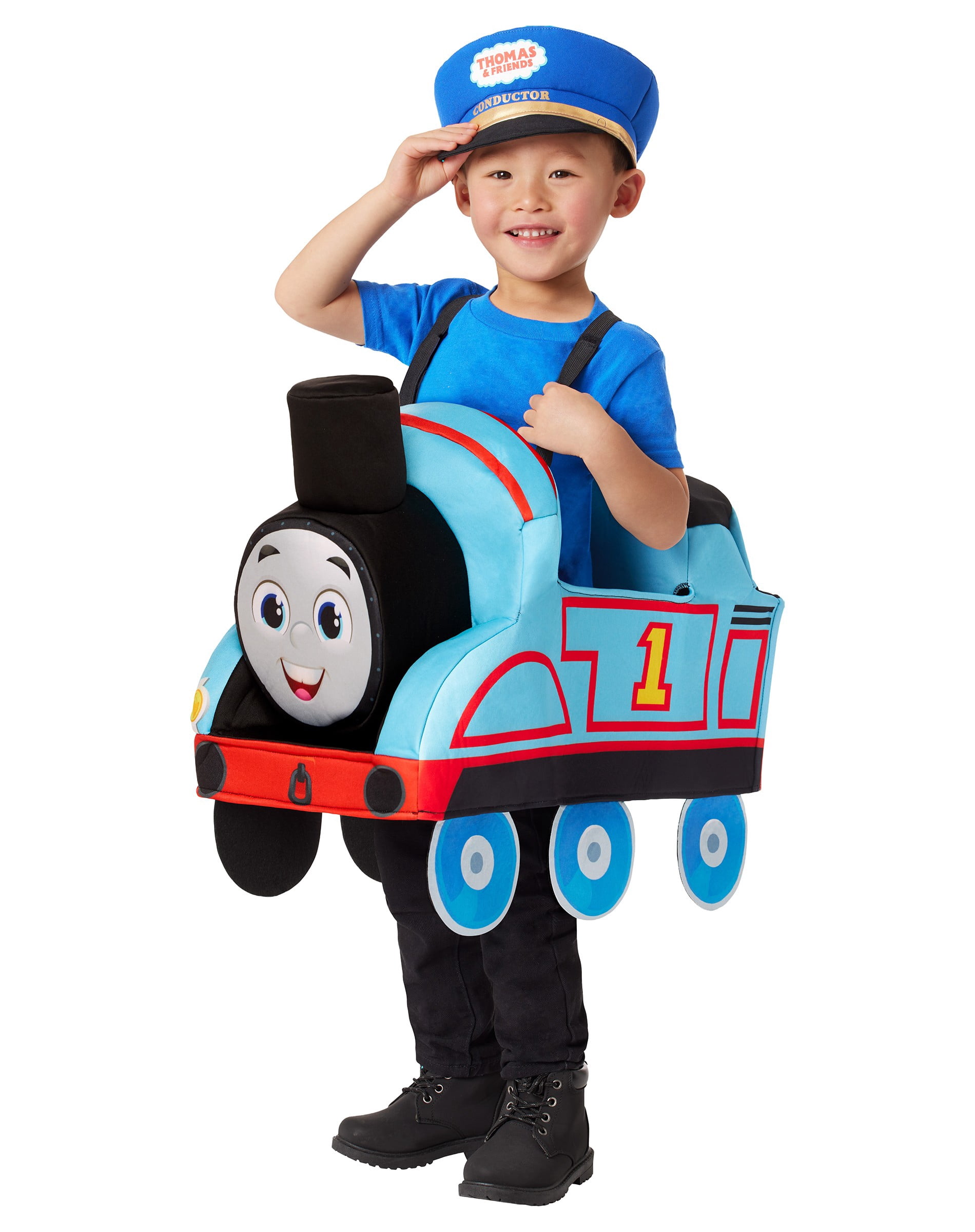 Thomas & Friends, Thomas the Tank Ride Along Halloween Costume for Toddler, Size 3-4T, by Inspirit Designs