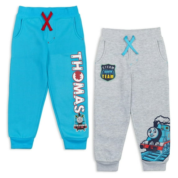 Thomas & Friends Thomas the Train Little Boys Fleece 2 Pack Jogger Pants Toddler to Little Kid