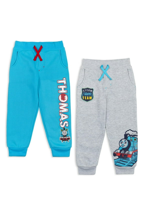 Thomas the Train Toddler Boys Fleece 2 Pack Jogger Pants Toddler to Little Kid