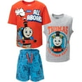 thumbnail image 1 of Thomas & Friends Toddler to Big Kid Train T-Shirt Tank Top Set, 3 Pieces Blue/Gray/Red, 1 of 5