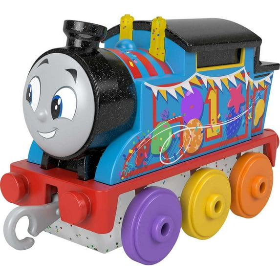 Thomas & Friends Toy Train, Celebration Thomas Diecast Metal Engine for Preschool Kids