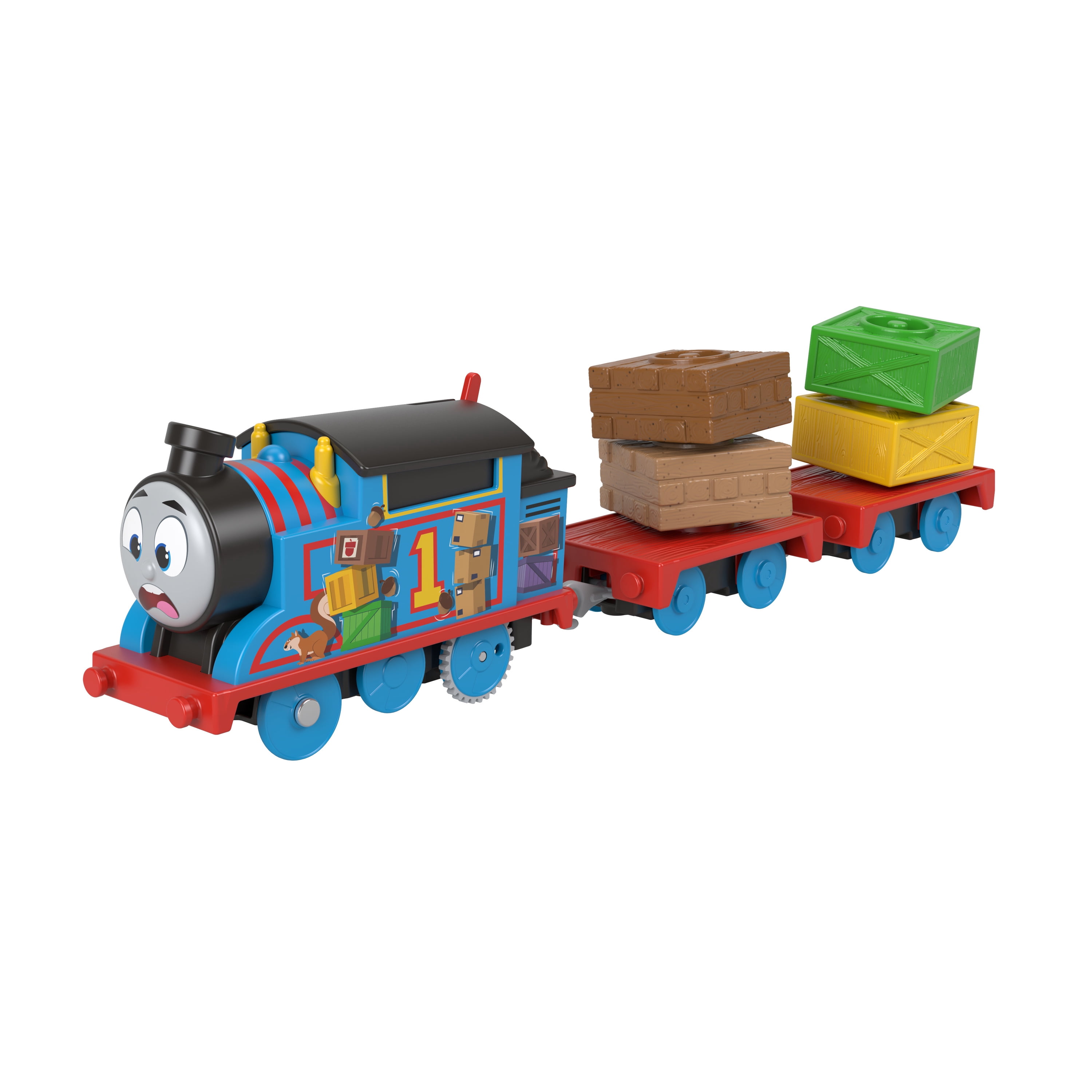 Thomas & Friends Toy Train, Wobble Cargo Thomas Motorized Engine, Preschool Toy