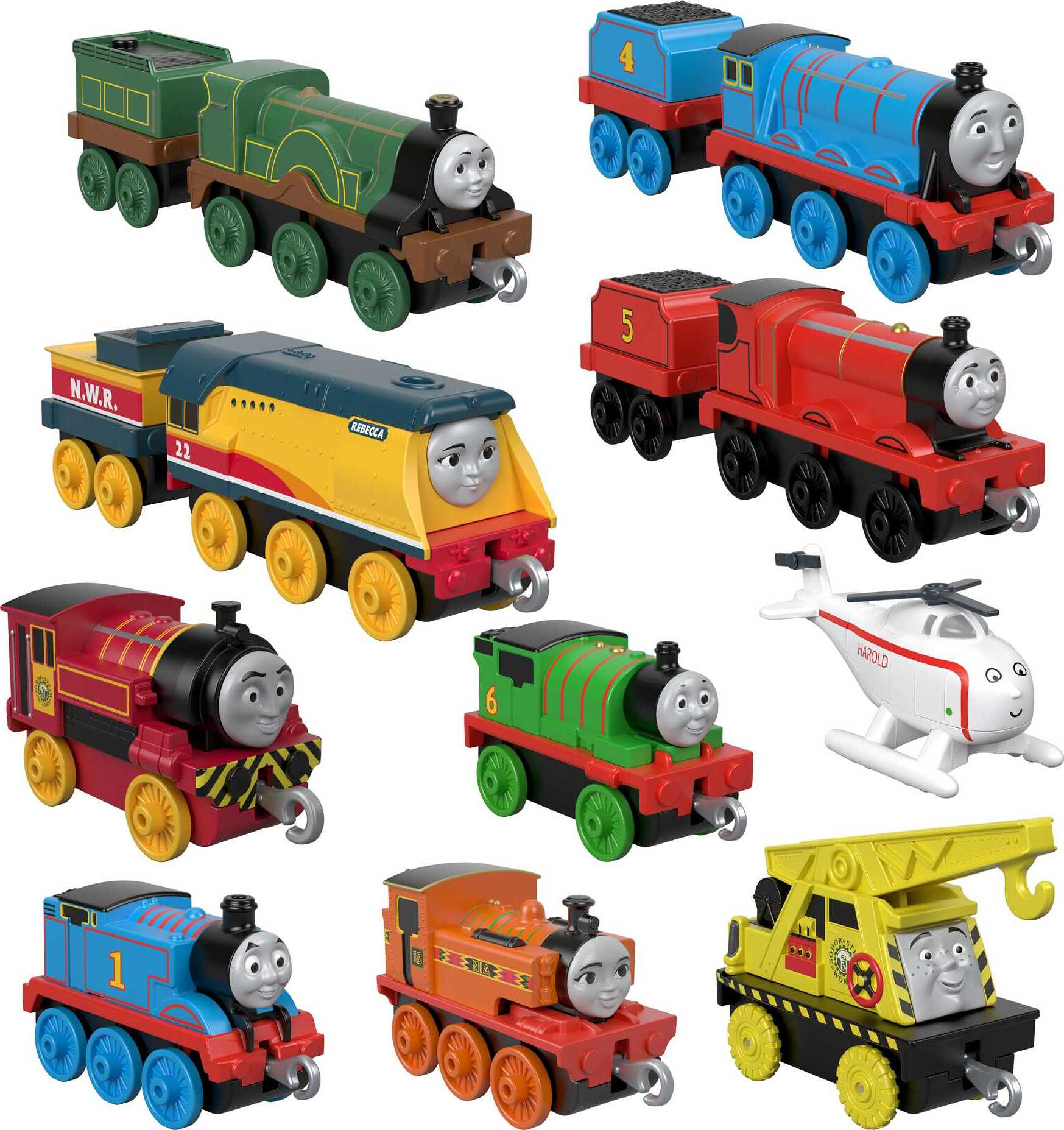 Thomas & Friends TrackMaster Sodor Steamies 10-Pack Diecast Toy Trains & Vehicles - image 1 of 7