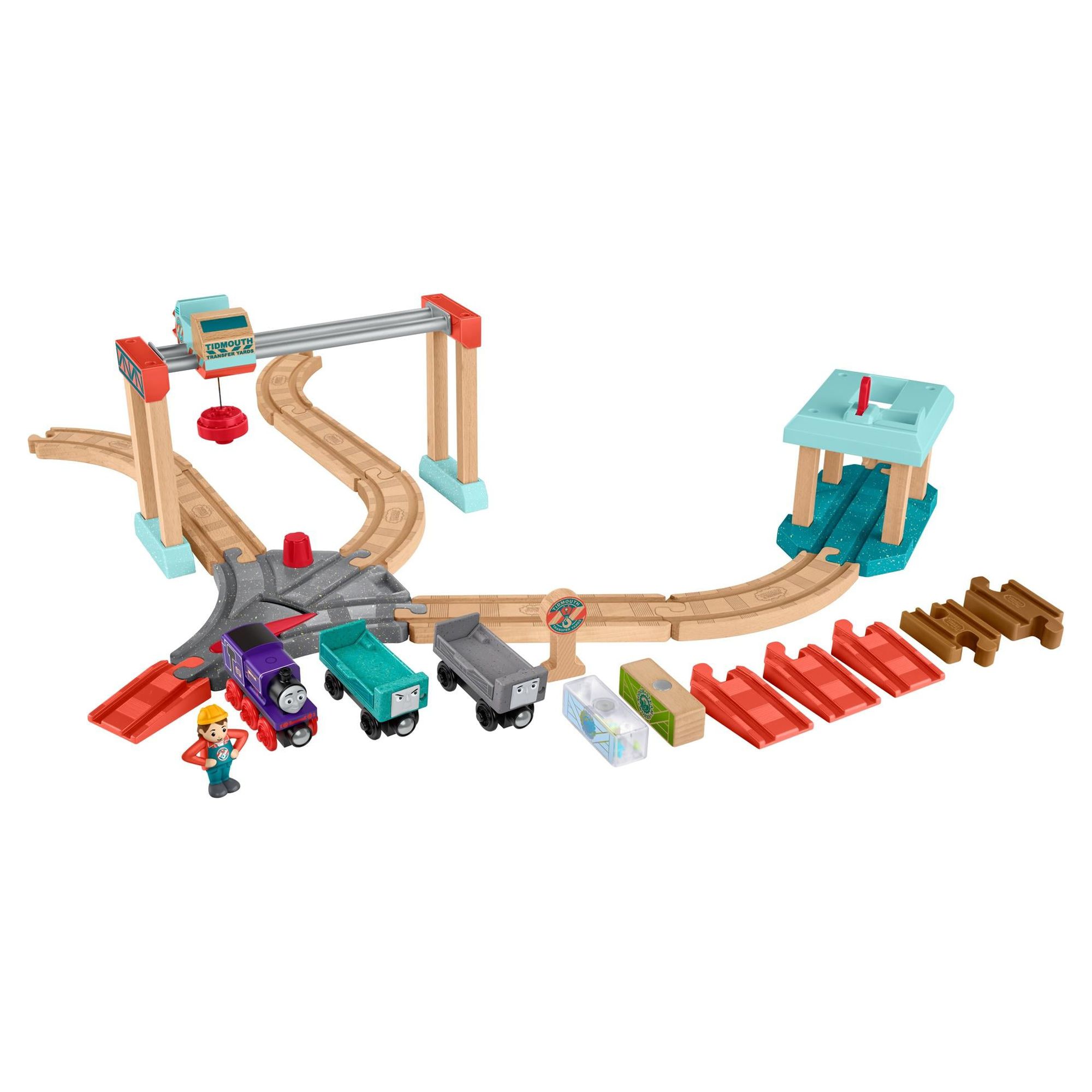 Thomas & Friends Wood Lift & Load Cargo Train Track Set - image 1 of 9