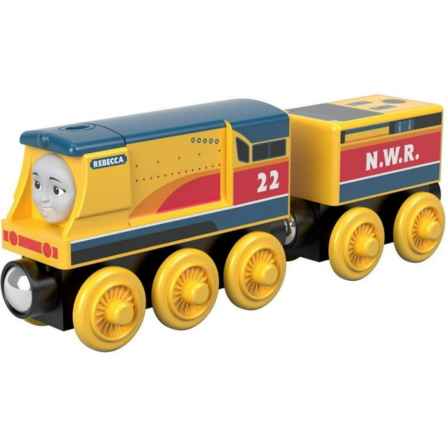 Fisher-Price Thomas & Friends Wood Rebecca Toy Train, Imaginative Play ...