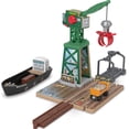 thumbnail image 1 of Thomas & Friends Wooden Railway Toy Train Set Brendam Docks Wood Playset with Cranky The Crane for Preschool Kids Ages 3+ Years, 1 of 4