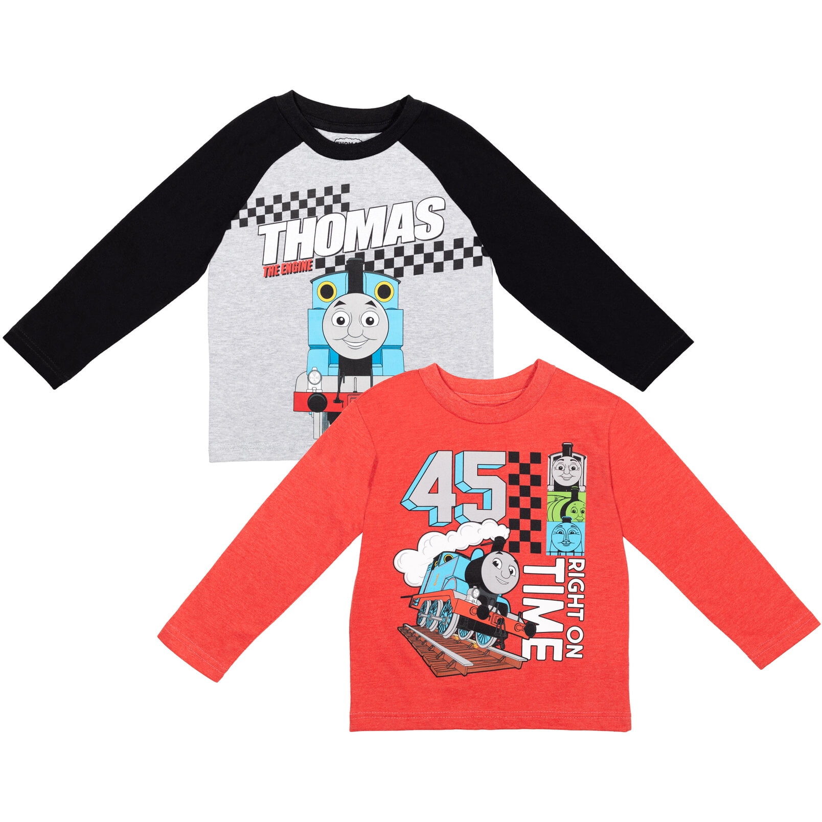 Thomas & Friends the Train Big Boys 2 Pack Long Sleeve TShirts Toddler
