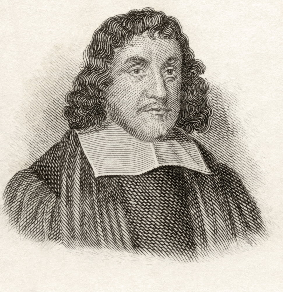 Thomas Fuller 1608 To 1661 English Churchman Author And Historian From Crabbes Historical Dictionary Published 1825 Canvas Art - Ken Welsh Design Pics (24 x 24)
