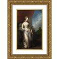 thumbnail image 1 of Thomas Gainsborough 13x18 Gold Ornate Wood Frame and Double Matted Museum Art Print Titled - Georgiana, Duchess of Devonshire (1783), 1 of 4