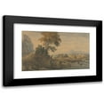 thumbnail image 1 of Thomas Girtin 14x10 Black Modern Framed Museum Art Print Titled - Romantic Landscape (ca. 1801), 1 of 5