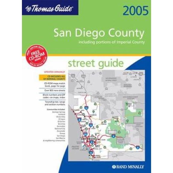 Pre-Owned Thomas Guide 2005 San Diego County Street Guide : Street Guide (San Diego County Including Portions of Imperial County Street Guide and Directory) (Paperback) 0528996967 9780528996962