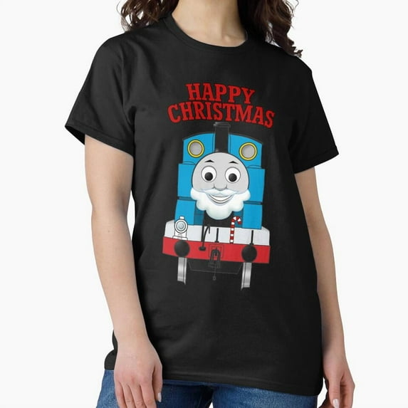 Thomas Happy Christmas, The Tank Engine Holiday Themed Fan Art G29037 Unisex T-Shirt, Up to Size 5XL