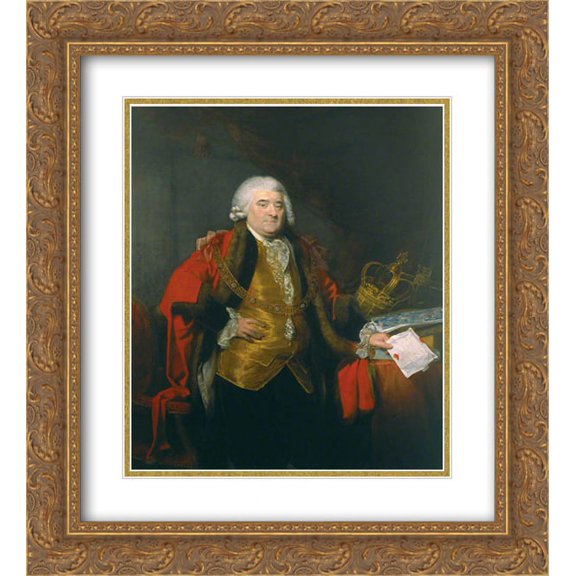 Thomas Hardy 2x Matted 20x24 Gold Ornate Framed Art Print 'Brass Crosby '