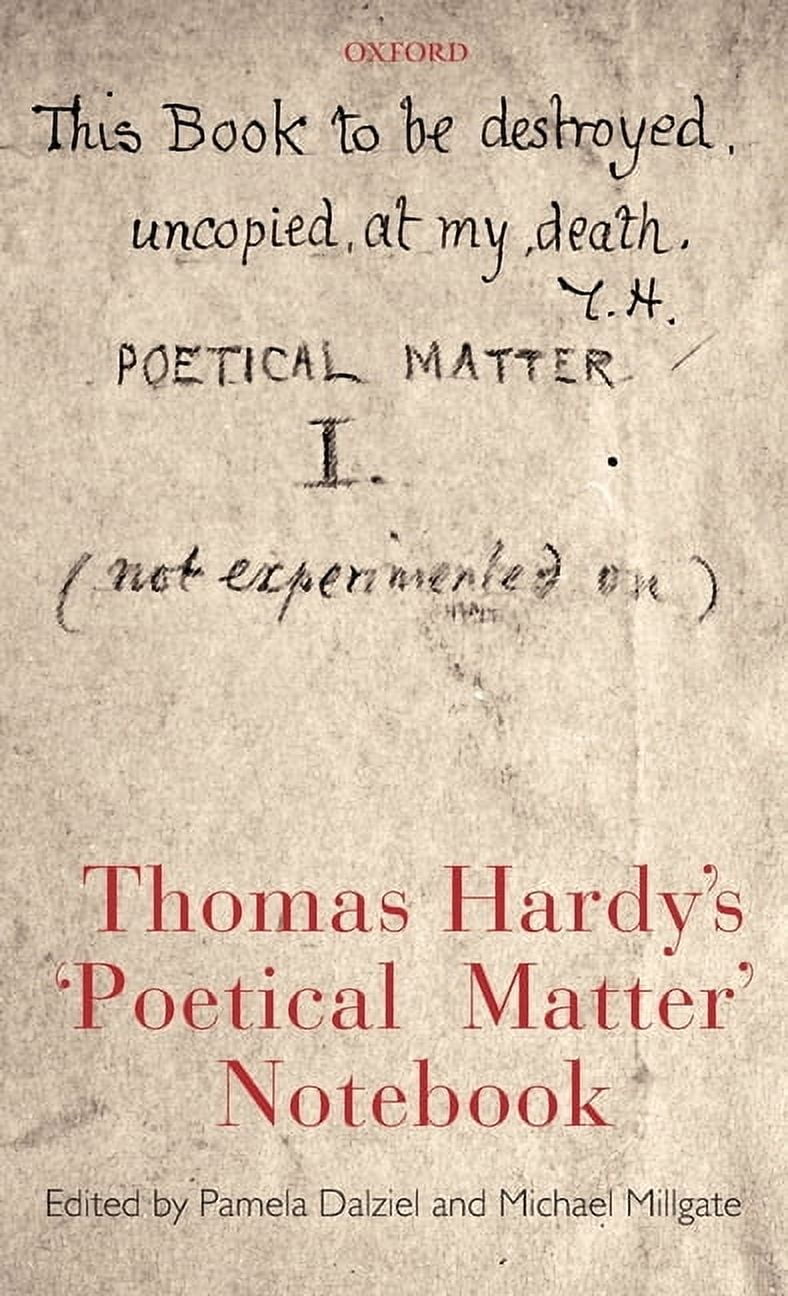 Thomas Hardy's 'Poetical Matter' Notebook, (Hardcover)