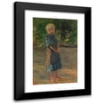 thumbnail image 1 of Thomas Herbst 13x18 Black Modern Framed Museum Art Print Titled - Standing Girl in the Blue Dress (1900), 1 of 5