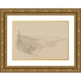 thumbnail image 1 of Thomas Hewes Hinckley 24x18 Gold Ornate Framed and Double Matted Museum Art Print Titled - Kauterskill Clove (ca. 1860-64), 1 of 4