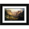 thumbnail image 1 of Thomas Hill 2x Matted 24x18 Black Ornate Framed Art Print 'A View up Yosemite Valley ', 1 of 2