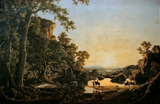 Thomas Hookers Party Coming to Hartford Frederic Edwin Church (1826-1900 American) Canvas Art - Frederic Edwin Church (18 x 24)