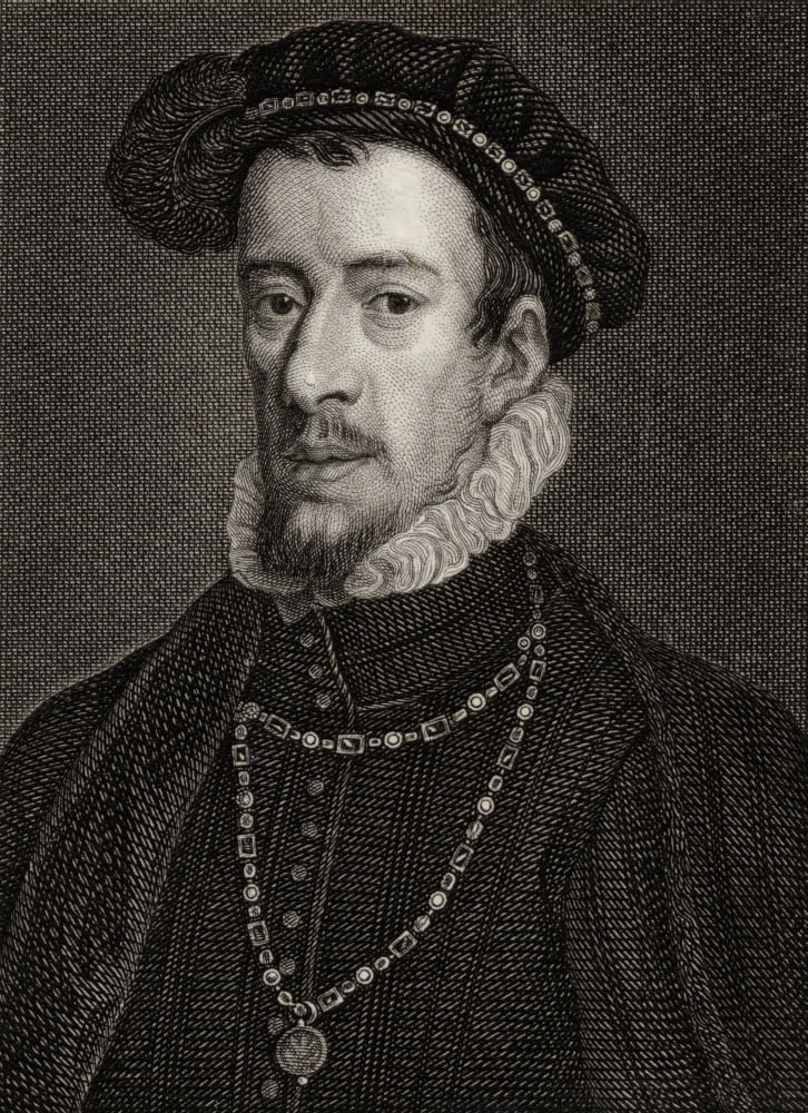 Thomas Howard 4Th Duke Of Norfolk 1536-1572 English Statesman And Benefactor 19Th Century Print Engraved By JTWedgwood From A Painting By Holbein Canvas Art - Ken Welsh Design Pics (26 x 34)