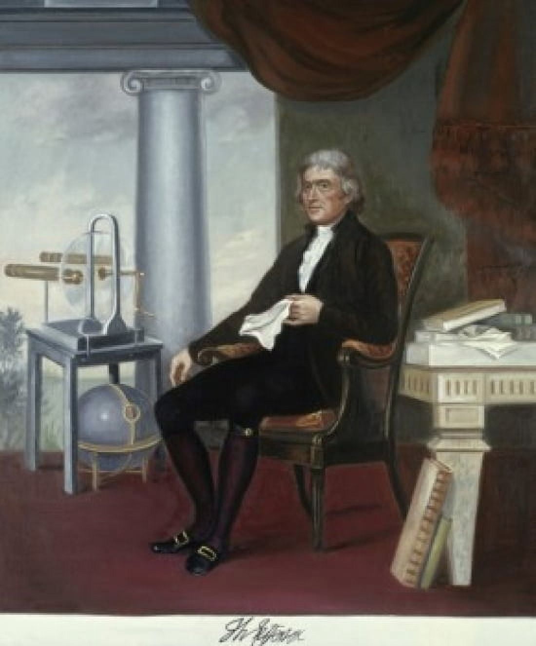 Thomas Jefferson (1743-1826) 4th President of the United States Vittorio Bianchini (1797-1880 Italian) Canvas Art - Vittorio Bianchini (24 x 36)