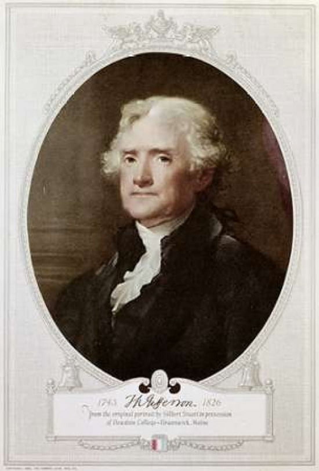 Thomas Jefferson Canvas Art - Gilbert Stuart (20 x 28)
